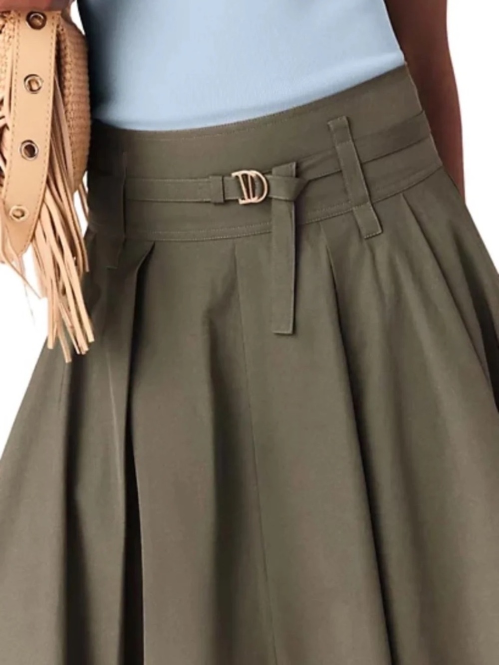 Jeji Belted Midi Skirt - Picture 2 of 7